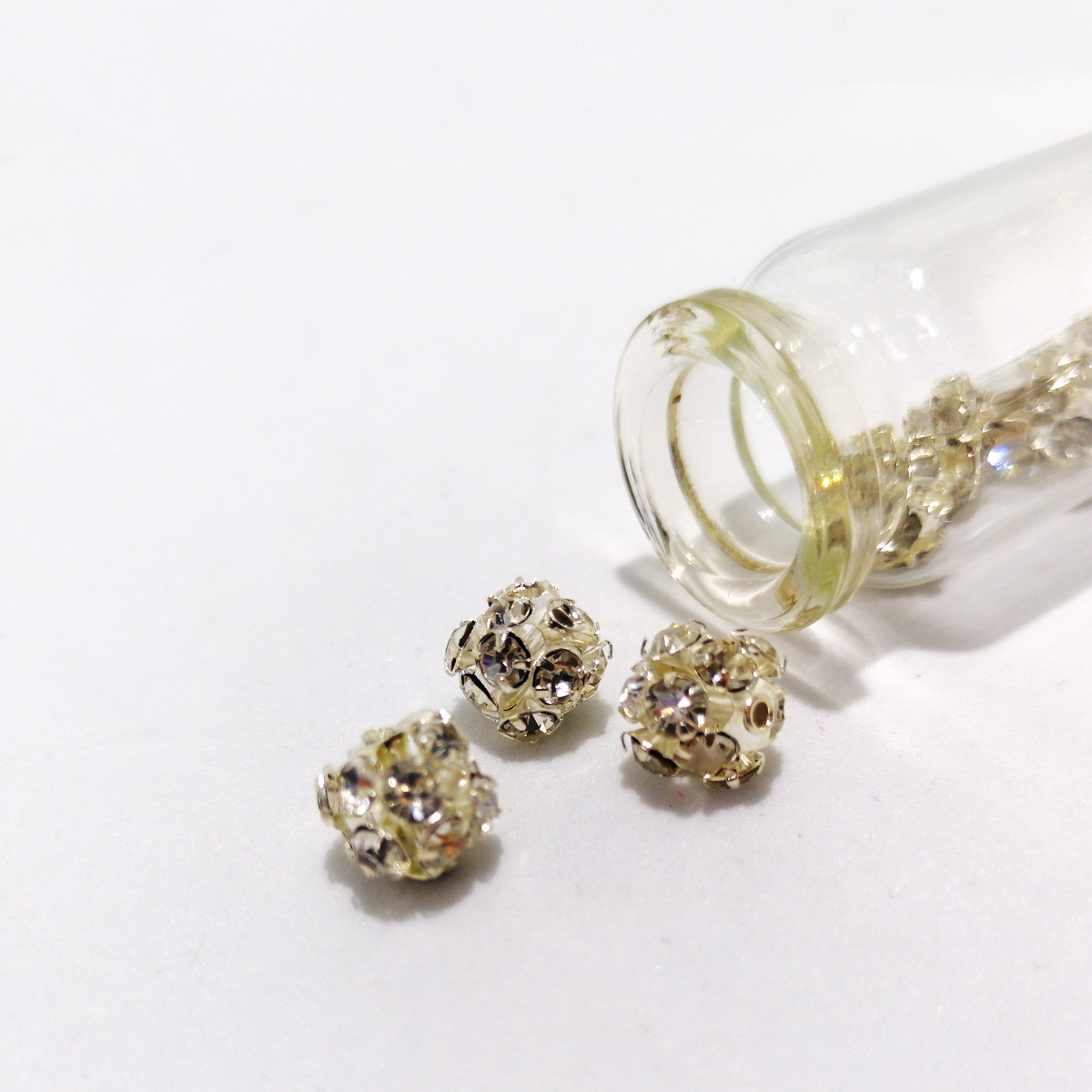 Bile metalice nickelfree cu strass